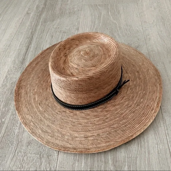 Cabo Palma Wide Brim Boater Hat Cabo Wide Brim Flat Top Hat – MelRod Style main image 4